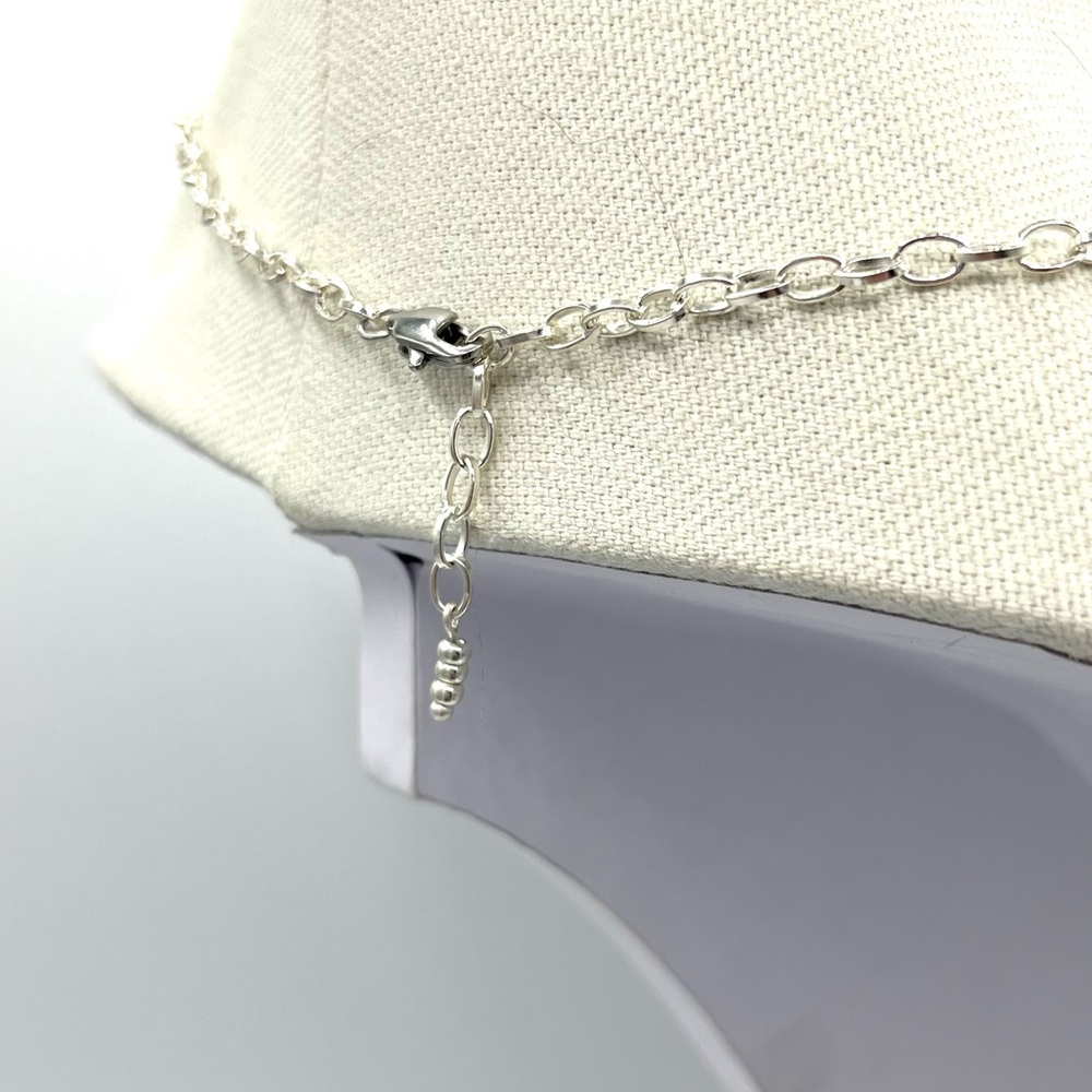 HAND CRAFTED Crystal Butterfly Necklace with Silver Chain - Picture 4 of 10